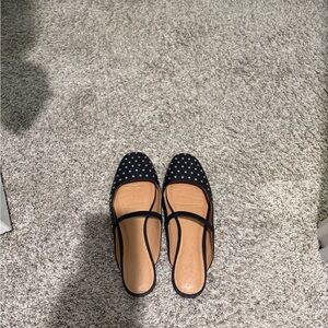 Madewell black/silver flats